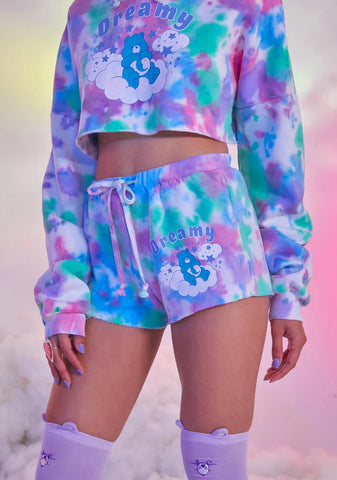 L.U.V. Luv You Tie Dye Lounge Shorts