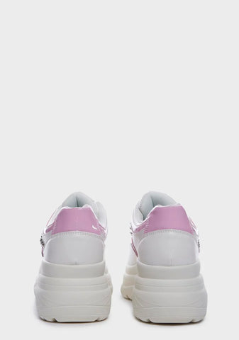 Pink Bane Of Exile Platform Sneakers