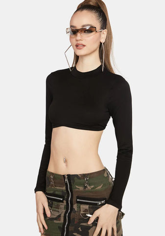 I've Dabbled Long Sleeve Crop Top