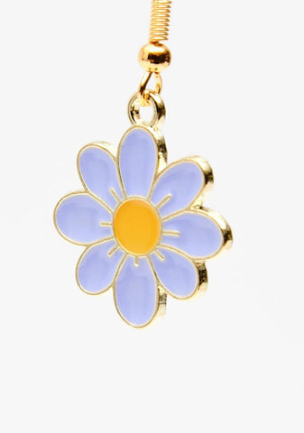Lilac Daring Daisy Earrings