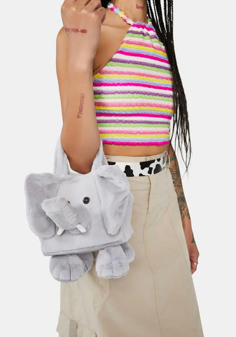 Gray Elephant Handbag