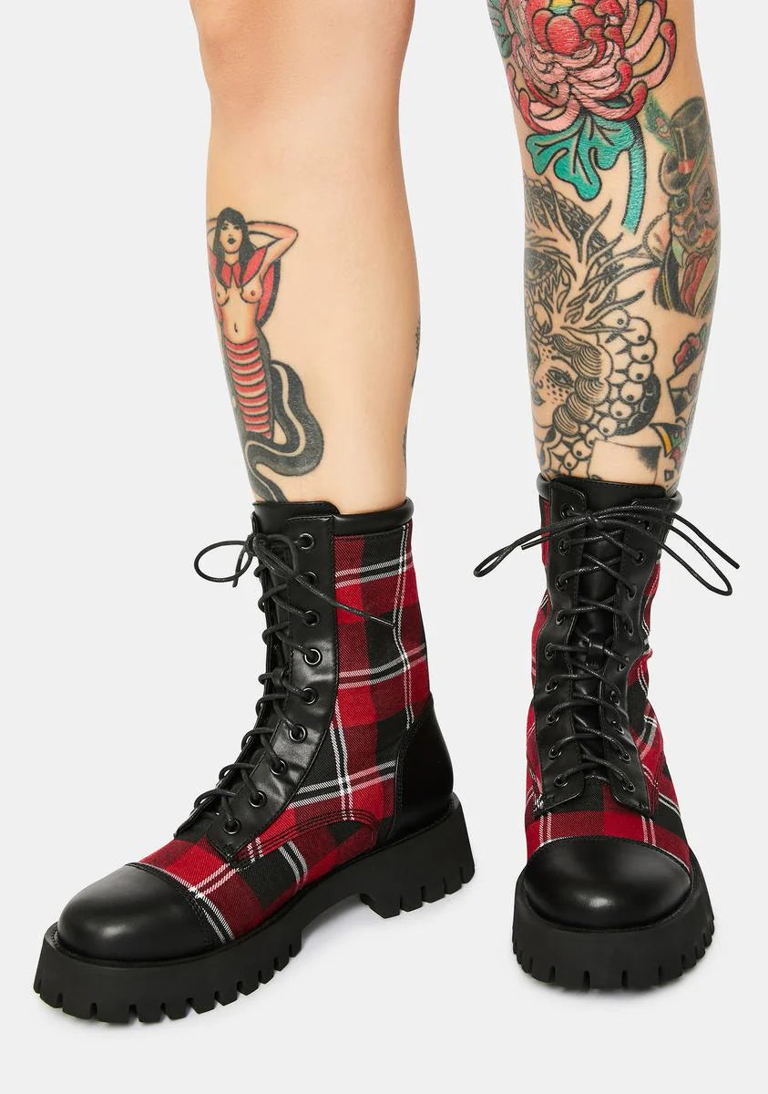 Hate To Love Combat Boots