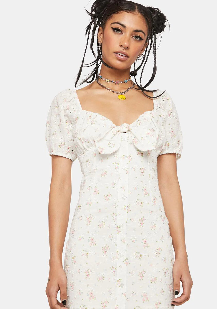 Tea Time Floral Mini Dress