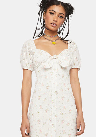 Tea Time Floral Mini Dress