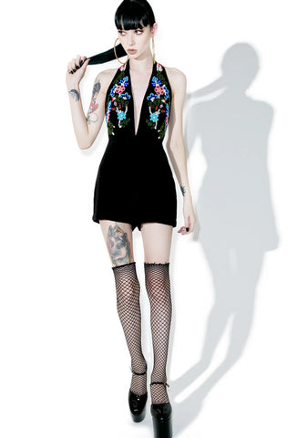 Work This Out Beaded Romper
