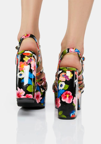 Summer Party Block Heels