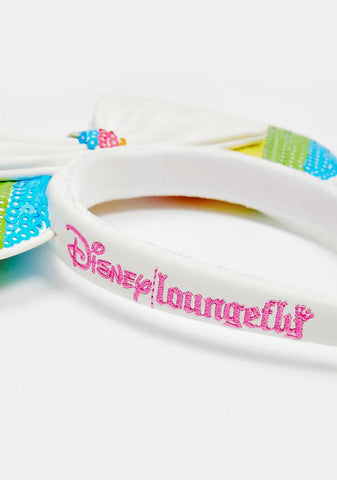Sequin Rainbow Minnie Mouse Ear Headband