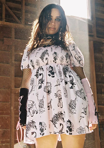 Plus Babe Breaking Tradition Mini Dress