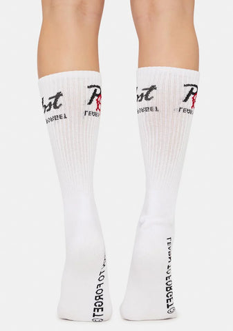 X PBR Anarchy Logo Crew Socks