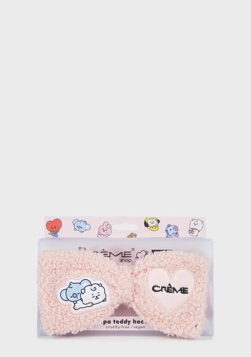 Rosy Blush BT21 Spa Teddy Headyband