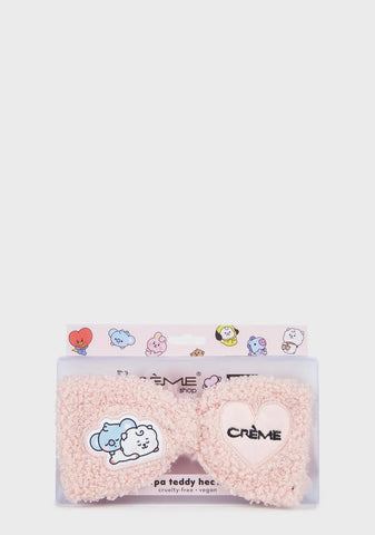 Rosy Blush BT21 Spa Teddy Headyband