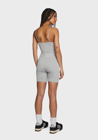 Grey Met With Resistance Playsuit Romper