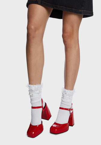 Hot Love Question Block Heels