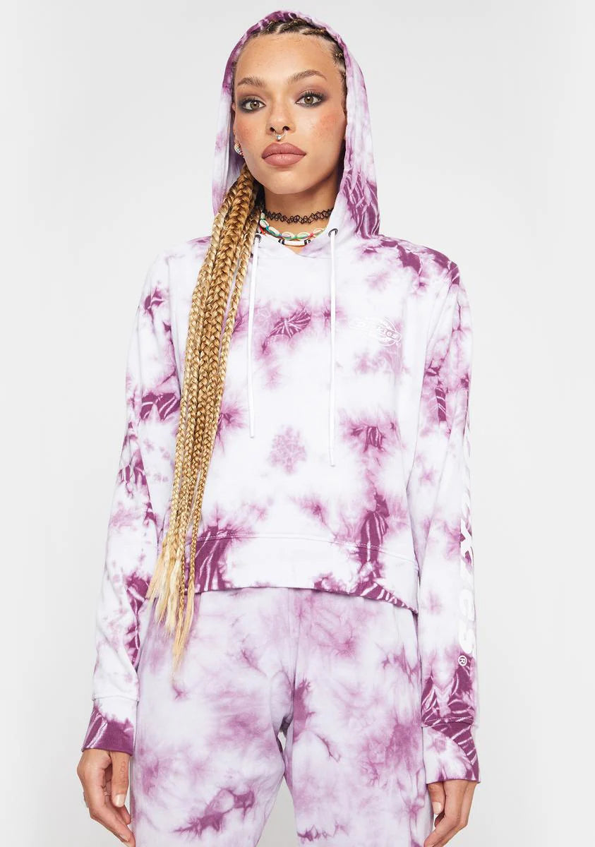 Tie Dye Crop Hoodie