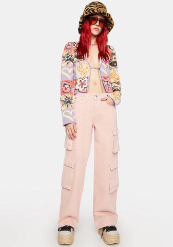 Pink Combat Release Jeans