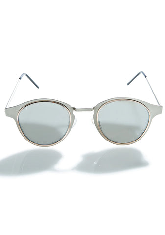 Silver Warp Sunglasses