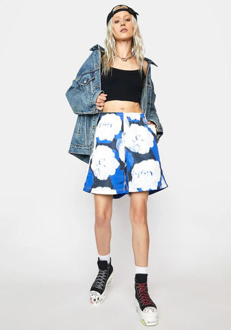 Blue Hamptons Floral Beach Shorts