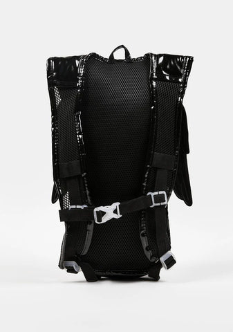 Metallic Black Angel Wings Hydro Pack