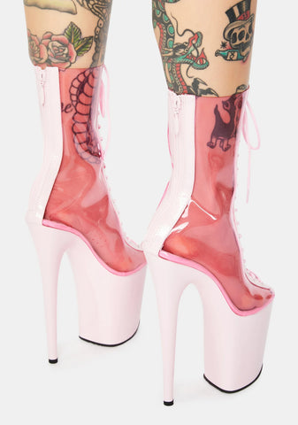 Pink Flamingo-800-34 Lace Up Heels