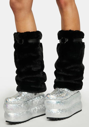 Across The Tundra Fuzzy Leg Warmers