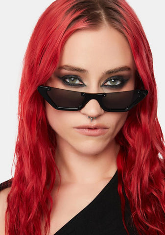 Noir Purrin' For You Cat Eye Sunglasses