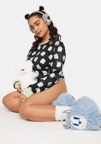 Plus Abominally Cute Pajama Top