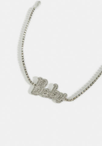 Smooth Moves Rhinestone Necklace