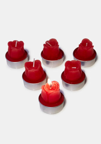 Cherry Will You Accept Rose Candle Set