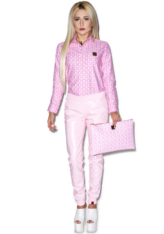 X Playboy Panel Shirt - Black