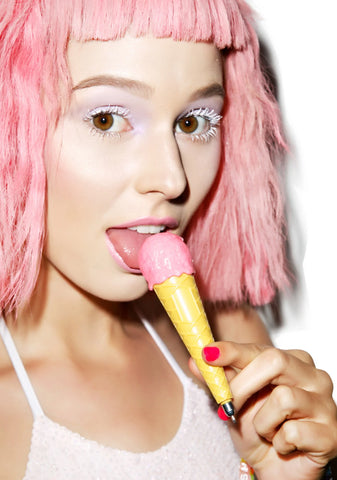 Single Scoop Ice Cream Pen - Pink