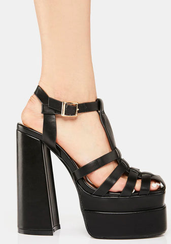 Running Paradise Platform Heels