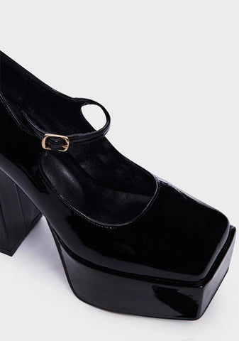 Speaking Softly Platform Mary Janes