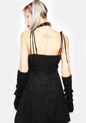 Noir Never Letting Go Mini Dress