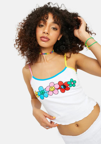 Tied Together Daisy Chain Crop Tank