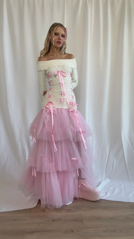 Late To The Ball Tulle Maxi Skirt