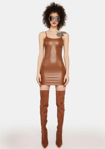 Dancing For Life Vegan Leather Dress