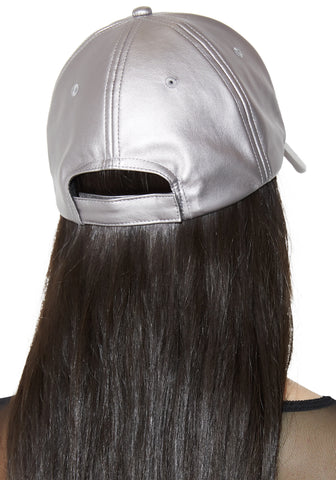 Take A Pic Metallic Baseball Hat