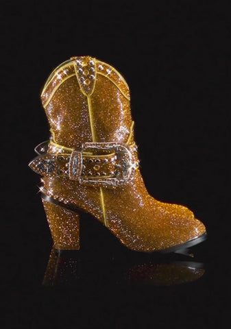 Sheriff Shine Cowboy Boots - Orange