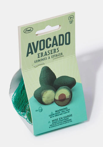 Green With Envy Avocado Erasers
