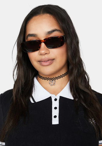 Tortoise Under The Palms Cat Eye Sunglasses