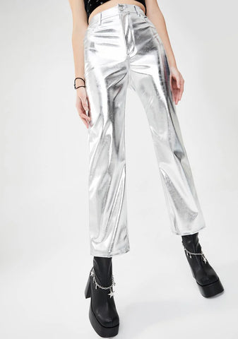 Claim To Fame Metallic Pants