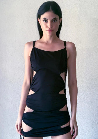 Werk The Room Lace Up Dress