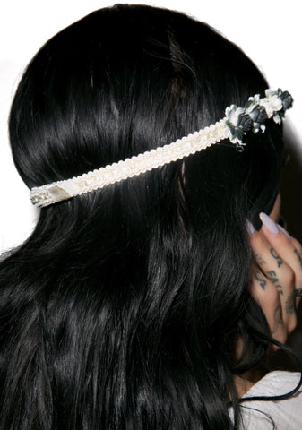 Wildwood Floral Headband - Black