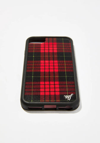 Red Plaid iPhone Case