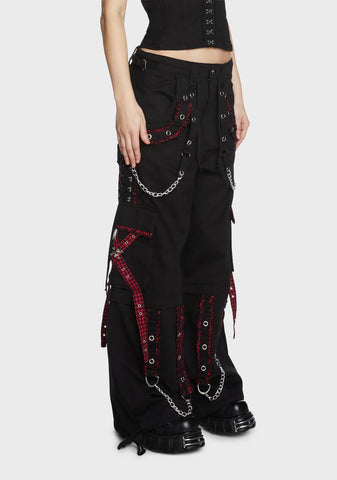 Black And Red Bo Peep Darkstreet Pants