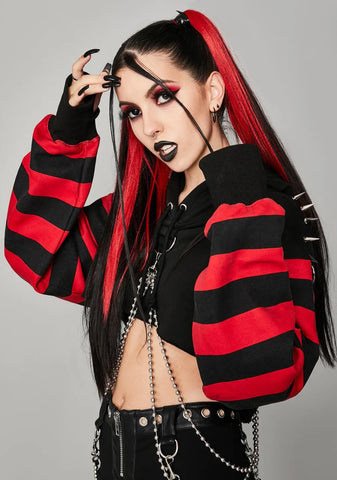 Hear My Screams Crop Hoodie