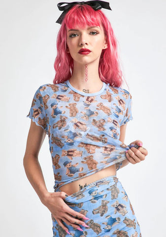 Soft Double Stuffed Mesh Tee