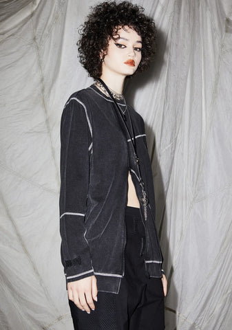 Reverb Unisex Asymmetrical Zip-Up Tee