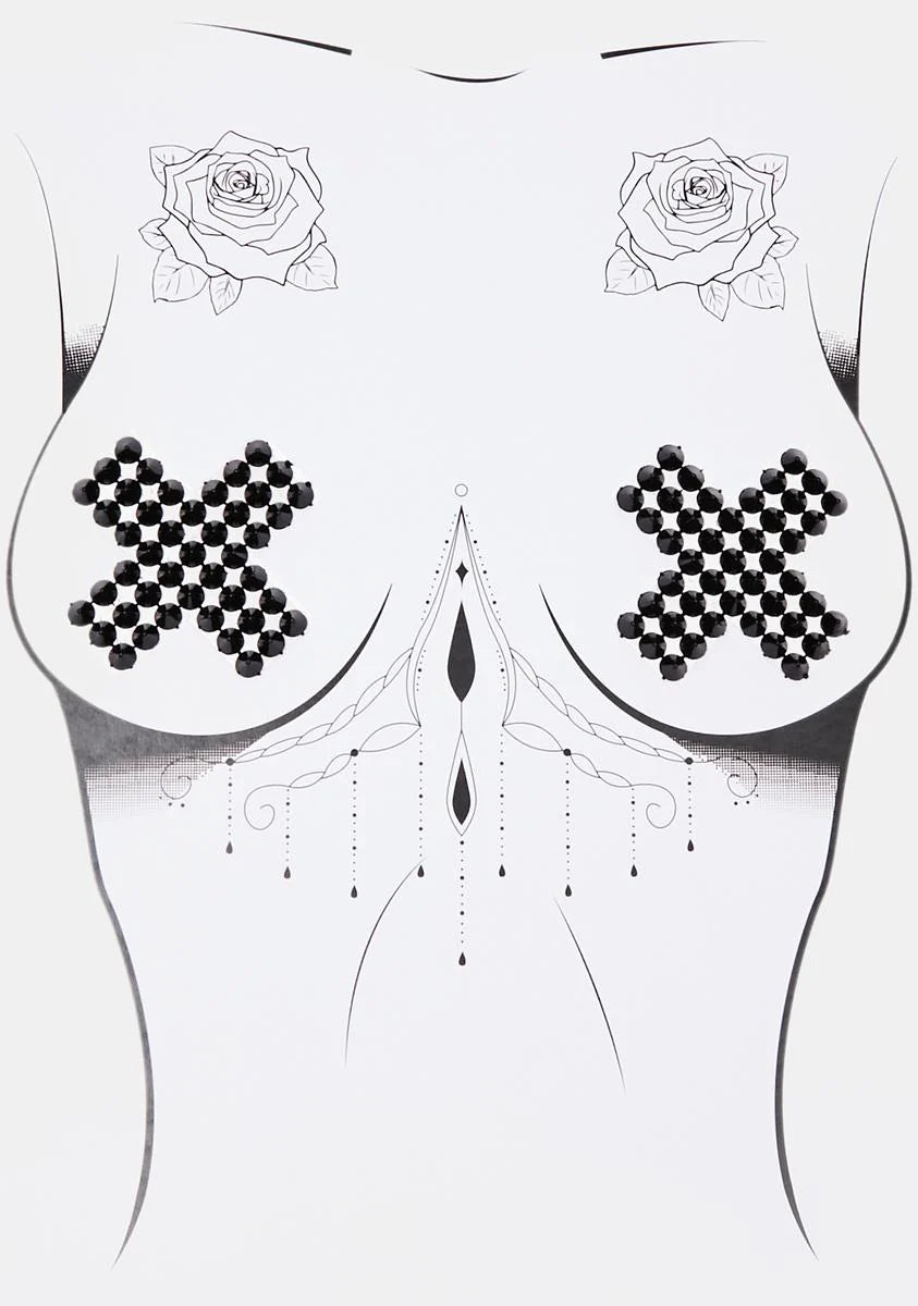 Night Bad Ass Spikes Pasties