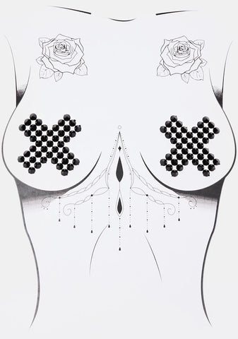 Night Bad Ass Spikes Pasties